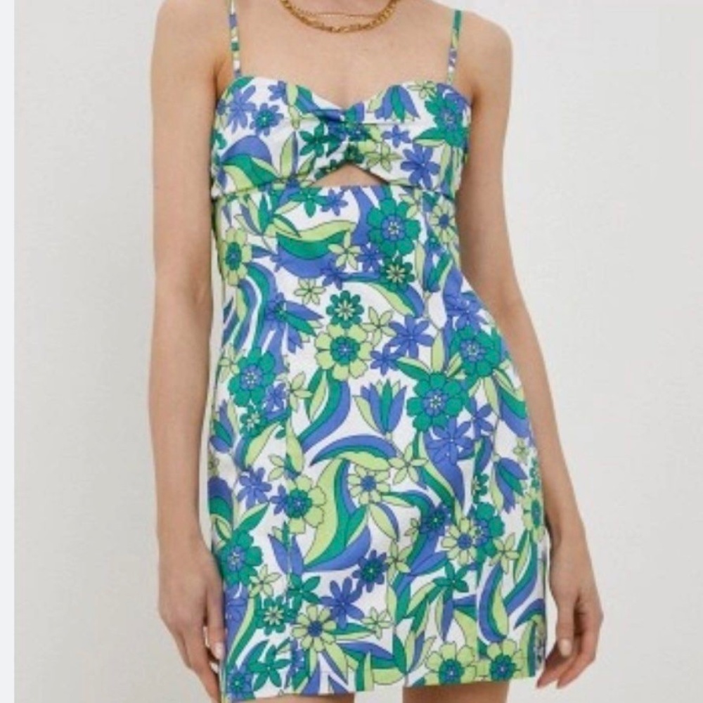 Zara Floral Bodycon Mini Dress - size M